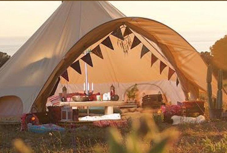 Inside our Luxury Bell Tents